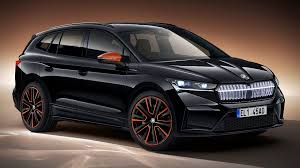 Skoda enyaq iv enyaq rs awd 225 kwh. 2021 Skoda Enyaq Iv Black Crossover