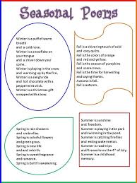 Seasons Poems Ks1 Kids Poems Seasons Poem Winter Poems