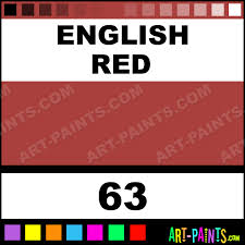 English Red Classic Oil Paints 63 English Red Paint