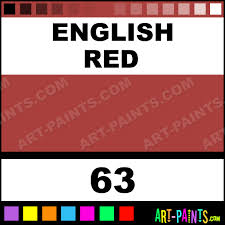 english red classic oil paints 63 english red paint