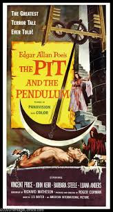 41 X 81 The Pit And The Pendulum Released Aug 12 1961 Stars Vincent Price John Classic Horror Movies Monsters Horror Movie Posters Classic Horror Movies