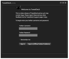 It is a typical application of microblog. Tweetdeck Download