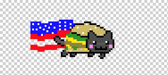 Nyan cat perler bead pixel art. Nyan Cat Pixel Art Cat Animals Text Cartoon Png Klipartz