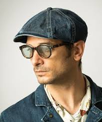 帽子 キャスケット LUCKY DAN DENIM