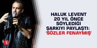 Haluk levent aşkın mapushane şarkı sözü. Haluk Levent 20 Yil Once Soyledigi Sarkiyi Paylasti Sozler Fenaymis