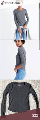 Madewell Sound Ribbed Crew Neck Long Sleeve Tee Xs Long Sleeve Tees Clothes Design Tees