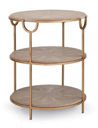 Check spelling or type a new query. Arabica Round Gray Shagreen Tiered Brass Side Table
