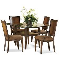 Dining Room Contemporary 5 Piece Dining Set Design With Plant Above The Transparent Glass Surface Of Dining Table Choosing Esszimmer Mobel Esszimmer Speisesaal
