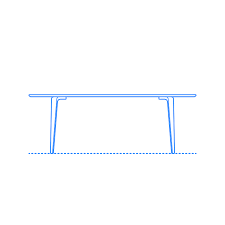 A table that seats four should be about 48 long. Dining Tables Dimensions Drawings Dimensions Com