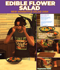 Here's how to install mods for sims 4 and how to download sims 4 cc on pc and mac. The Sims 4 Edible Flower Salad New Custom Recipe Best Sims Mods