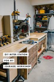 Miter Station The Heart Of My Garage Workshop House Becoming Home Garage Workshop Garage Workshop Plans Garage Work Bench