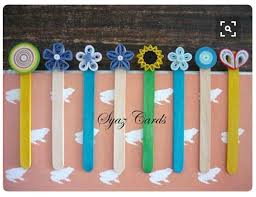 فواصل كتب بأعواد الآيسكريم Paper Quilling Designs Quilling Designs Bookmarks Handmade