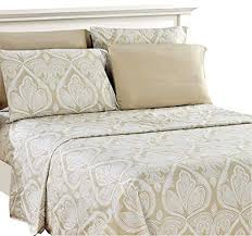 Amazon Com Lux Decor Collection Bed Sheet Set Brushed Microfiber 1800 Bedding Wrinkle Stain And Fade Resist Bed Sheet Sets Paisley Sheets King Sheet Sets