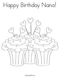 Happy Birthday Nana Coloring Page Valentines Day Coloring Page Birthday Coloring Pages Valentine Coloring Pages