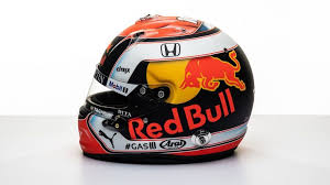 The orange helmet has all the honda logo's the #unleashthelion logo number 33 and the red bull and partner logos. Gallery Max Verstappen And Pierre Gasly S 2019 Helmets