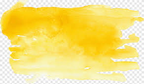 تأثير ألوان مائية صفراء تغيير تدريجي حبر الرسم Png