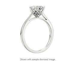 Monique Lhuillier Cathedral Solitaire In Platinum Solitaire Engagement Ring Cathedral Cathedral Engagement Rings Wedding Rings Solitaire