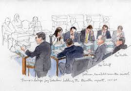 Abuse of power and obstruction of. A Sketch Artist S View Of Trump S Impeachment Trial The New York Times