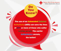 Do You Know The Use Of An Automated External Defibrillator Aed Can Save The Lives Of 3 0 Automated External Defibrillator Did You Know Red Cross Society