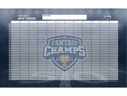 Your fantasy football draft is coming up and you have a brief moment of panic. 2020 Fantasy Champs Draft Board Kit