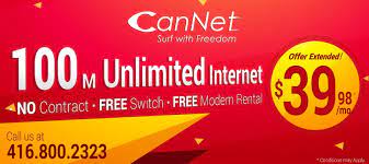 Last updated a minute ago: Cannet Telecom Has Extended Our Agreement With Rogers To Solicit The 100m Unlimited High Speed Cable Internet P Internet Plans Cable Internet Internet Packages