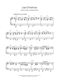 Last Christmas Sheet Music Christmas Sheet Music Sheet Music Notes