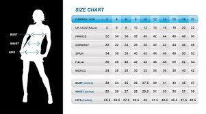 size chart nicas clothing accessories