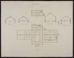 Full set of drawings to start construction. Overall First Floor And Cellar Plans And Sections Of Vinery Greenhouse Palm House Rose And Carnations Houses And Violet Pit Unsigned Undated Digital Commonwealth