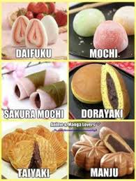 Daifuku Mochi Sakura Mochi Dorayaki Taiyaki Manju Asian Desserts Japanese Snacks Japan Food