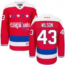 Couldn't invest in new font, just for them? Tom Wilson Washington Capitals Reebok Authentic Alternate Jersey Red