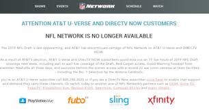 It comes with the most popular national channels if you're a sport or movie junkie, you'll want to shell out for a more premium package that includes channels like the nfl network or starz. Nfl Spokesperson We Never Heard A Word From At T Until Nfl Network And Nfl Redzone Were Pulled