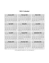 This free 2021 calendar in portrait layout is free for download in microsoft word document format. Printable 2021 Calendar One Page Vertical Grid