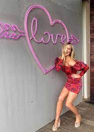 Laura Whitmore Wears Floral Dress To Present Love Island Aftersun Mini Dress With Sleeves Floral Dress Dresses