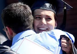 Father-daughter duo cross education finish line together