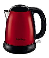 Moulinex By540510 Bouilloire Electrique Sans Fil Subito Rouge Inox 1 7 L 2400w Bouilloires Electriques Bouilloire Inox