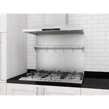 Ancona 30 In X 30 75 In Stainless Steel Backsplash With Stainless Steel Shelf Pbs 1230 The Home Depot Stainless Steel Backsplash Steel Shelf Steel Backsplash