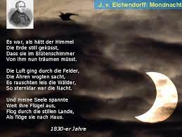 Vstupenky a informace o nadcházejícím představení. J V Eichendorff Mondnacht Zum Navigieren Bitte Klicken