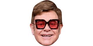 Elton John (Square Glasses) Celebrity Mask