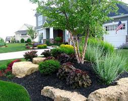 25 Gorgeous Front Yard Rock Garden Ideas On A Budget Dehoom Front Yard Landscaping Design Rock Garden Design Outdoor Landscaping