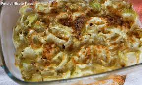 1 spicchio grande di aglio. Ricette Finocchi Al Latte Gratinati
