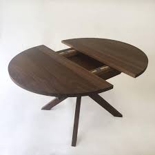 Even a highly modern wood dining table can be found for the. Round Dining Table With Extension Solid Walnut With Modern Etsy