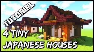 Maybe you would like to learn more about one of these? How To Build 4 Tiny Japanese Houses Minecraft Tutorial Youtube