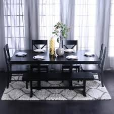 Acme Furniture Bertie Gray Storage Side Table 82838 The Home Depot Black Dining Room Table Black Dining Room Sets Black Dining Room