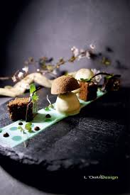 Chef Geoffrey Poesson Restaurant La Badiane Ste Maxime Menthe Et Chocolat Dans L Esprit D Un Sous Bois Food Food Plating Modern Food