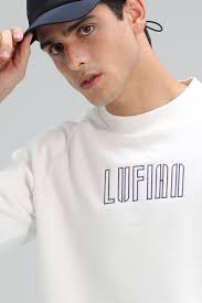 Lufian North Sweatshirt Kırık Beyaz
