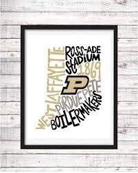 Purdue University Printable Art College Student Gift College Graduation Dorm Room Decor Wall Art Wall Dec University Gifts Purdue Purdue University
