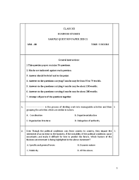 This contains the opinion of the writer on the issue at hand. Cbse Sample Papers 2021 For Class 12 Business Studies Aglasem Schools