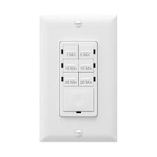 In Wall Preset Countdown Timer Switch 1 Minute 30 Minutes White Topgreener
