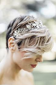 Hair vines have been a huge hit for wedding hairstyle ideas for short hair. 20 Sublime Wedding Hairstyles For Short Haired Brides Weddingsonline