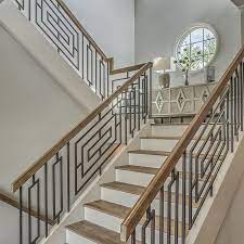 A Kingswood Custom Grande Custom Stairwell Balcony Railing Design Stair Railing Design Stairs Design Modern